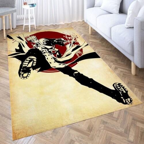 Trigun redmoon Carpet for Living Room 3D Anime Cartoon Rug Gamer Teen Room Bedside Lounge Rug Kids Children Floor Mats