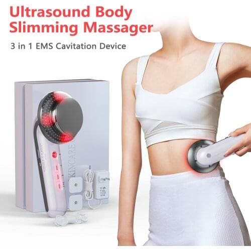 Ultrasound Body Slimming Massager 3 in 1 EMS Cavitation Home Devices For Belly Slim Muscle Massage Stimulator Electric Lipolaser