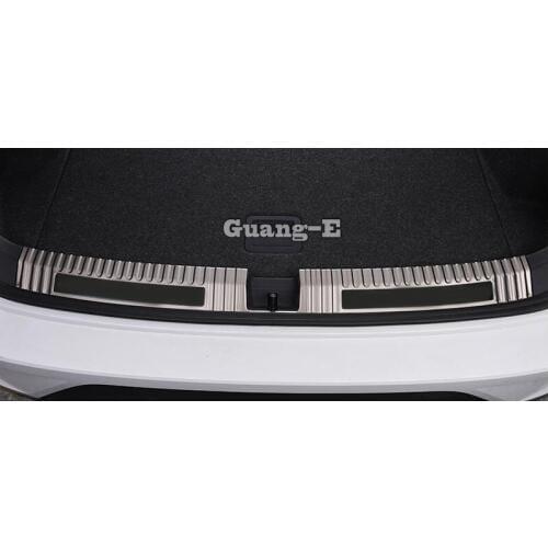 Car Inside Rear Bumper Trim Stainless Steel Scuff Sill Trunk Plate Pedal 1pcs For Volkswagen VW T-ROC TROC 2017 2018 2019 2020