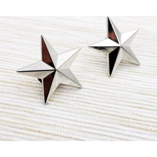 PAIR WW2 US ARMY ONE STAR BRIGADIER GENERAL RANK INSIGNIA PIN BADGE