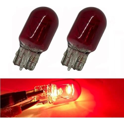 2/4pcs Car Tail Lights W21/5W T20 halogen Canbus Error Free 7443 Red 7440 W21W Replacement Bulb For Car Brake/Tail Parking Light