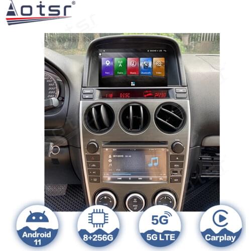 For Mazda 6 Atenza 2002 - 2007 Android Auto IPS Screen Car Radio Multimedia Video Player GPS Navigation 4G LTE Carplay AutoRadio