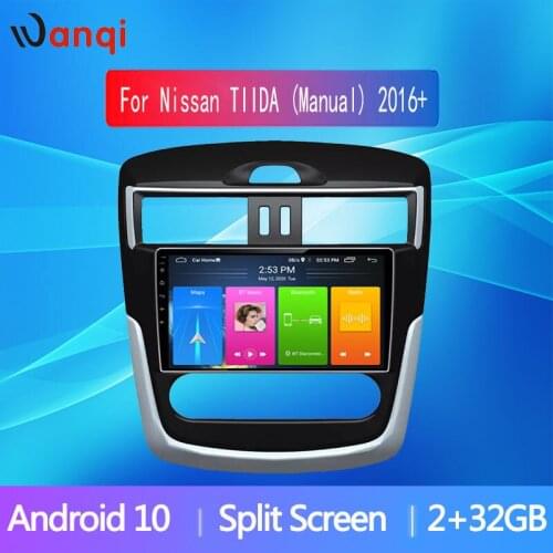 Android 10.0 WIFI Car DVD 2G + 32G For Nissan TIIDA (Manual) 2016+ Car radio multimedia video player GPS navigation AHD 2Din