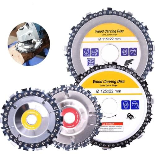 1Pcs Out Diamter 4.5Inch 5Inch Wood Cut Chain Disc Grinder Use For Circle Saw Carving Tool