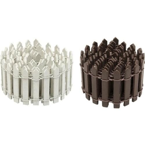 DIY Miniature Mini Fence Fairy Garden Barrier Wooden Craft Room Decor Maison Figurine Home Decoration Accessories 100*5cm