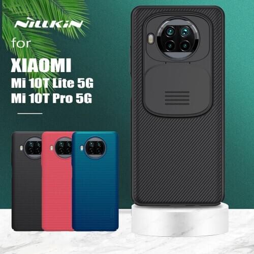 For Xiaomi Mi 10T Lite 5G Nillkin CamShield Slide Camera Protect Cover PC Frosted Shield for Xiaomi Mi 10T Lite 10T Pro 5G Case