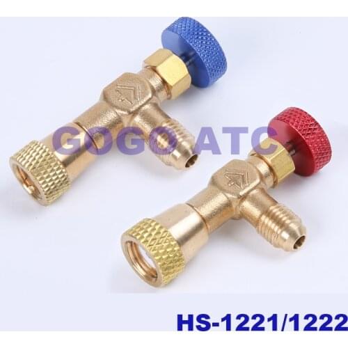 HS-1221/1222 air conditioning liquid filling safety valve R410A refrigerant adding liquid valve r22 plus fluorine safety valve