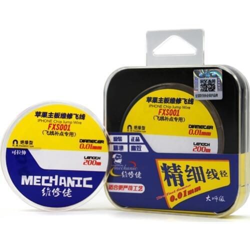 MECHANIC FXS001 0.01mm Insulation Fly line Apple Mobile Phone Motherboard Fingerprint Maintenance Copper Wire Connection Lines