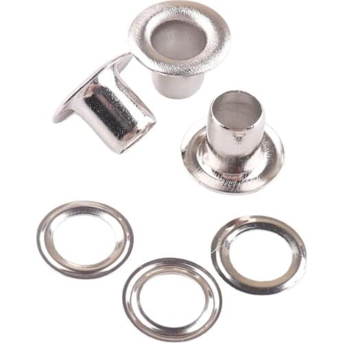 100 sets 12*6*8mm Scrapbook Metal Eyelets DIY Scrapbooking Embellishment Garment Clothes Accessories Apparel Sewing Crafts