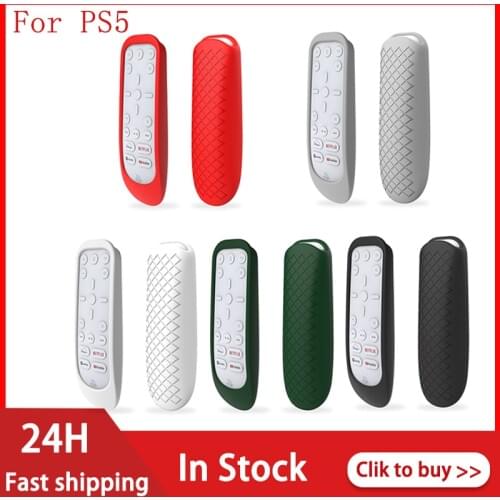 New Soft Silicone Case For PlayStation5 Remote Control Cover For Sony PS5 Game Console Media Remote Control Case Anti Dust
