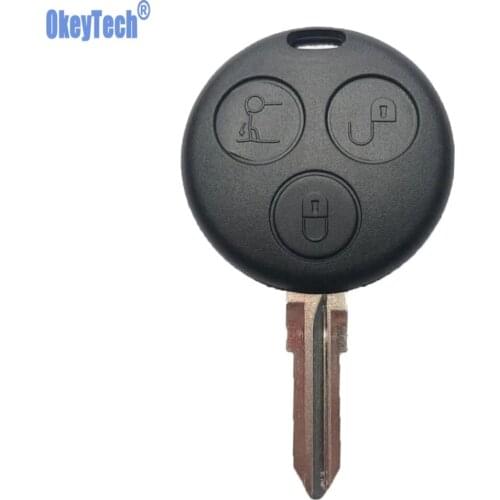 OkeyTech 3 Buttons DIY Auto Key Shell For Benz SMART Fortwo For Mercedes Benz Replacement Remote Fob Case Hot Sale With Blade
