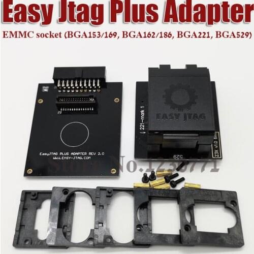 Original new Z3X Easy-Jtag Plus EMMC socket (BGA153/169, BGA162/186, BGA221, BGA529) Free shipping