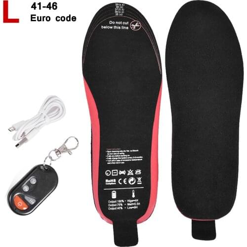 Orthopedic Insoles Electric Heated Insoles With Rechargeable Battery Winter Outdoor Sport Shock Absorption Insole Foot Warmer