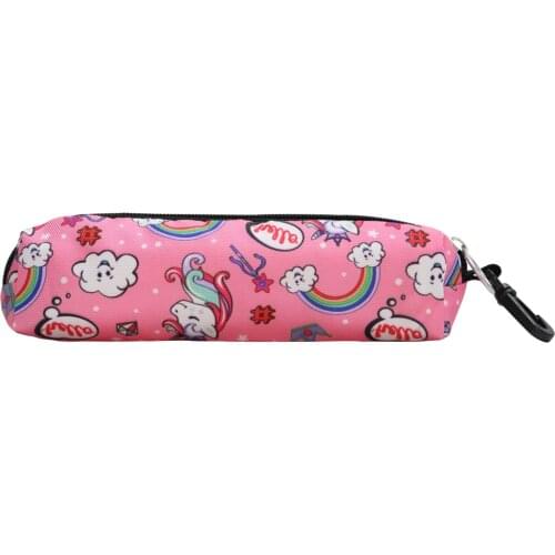 Unicorn Rainbow School Pencil Cases Kid Cartoon Unicorn 3D Print Multifunction Pencil Box Student Penbag Supplies Stationery Bag