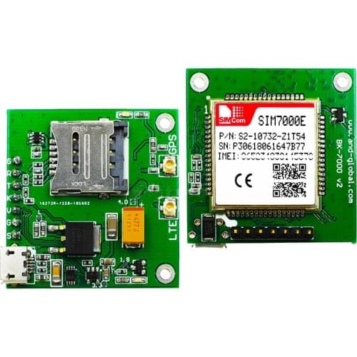 MINI SIM7000E Board SIM7000E Breakout Board,NB-IoT Module for ORANGE/KPN/TELIA/VODAFONE/VELCOM/TIM/TE,B3/B8/B20/B28