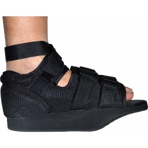 Adjustable Walker Boot Post-Op Shoe With Air Walking Cast Mesh Medical Orthopedic Shoe Black Sing One For Foot Health Care Brace