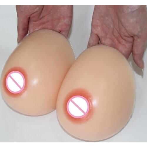 Silicone Breast Forms For Transgender Cross Dresser Artificial Boobs 500-1000g/pair Shapewear Body Shaper Bra Pads Fake Breast