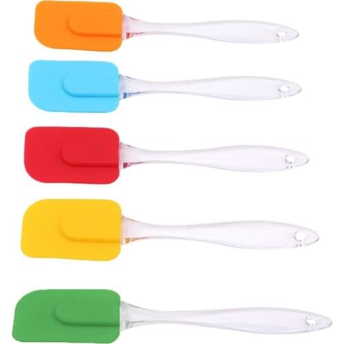 Heat Resistant Silicone Cake Spatula Eco-Friendly Cream Butter Scraper Batter Scraper Brush Kitchen Baking Tool