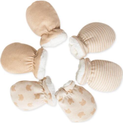 New Newborn Baby Gloves Winter Keep Warm Baby Glove Baby Boys Girls Cotton Wool Anti-Scratching Gloves for Newborns
