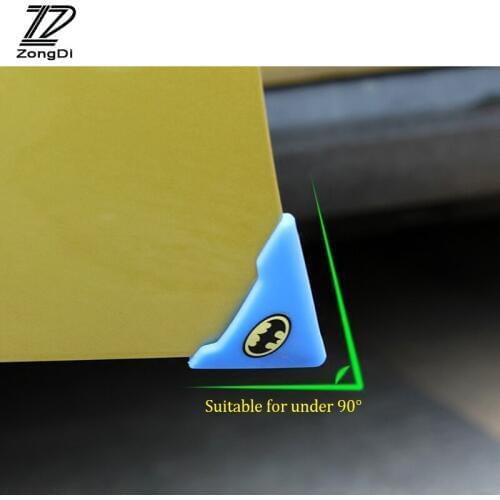 ZD 2pcs For Ford Focus 2 3 Fiesta Mondeo Ranger Kuga Seat Leon Ibiza LexusMazda 3 6 Car Door Corner Protection Cover Stickers