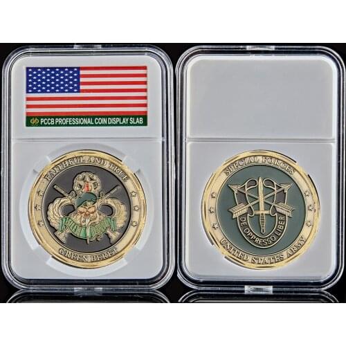 USA Special Forces Green Berets De Oppresso Liber Liberate From Oppression USA Army Military Challenge Coin