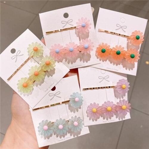 1/2/3PCS Rhinestone Hair Clip Girls Snap Hair Barrette Stick Hairpin Hair Styling Accessories For Girls Fashion Hair Accessories