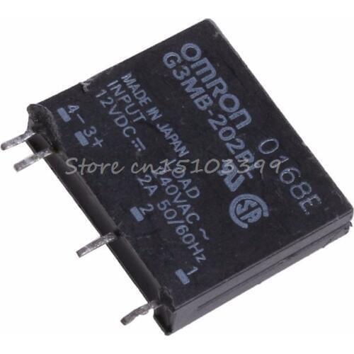 1Pc New Solid State Relay G3MB-202P DC-AC PCB SSR In 12V DC Out 240V AC 2A Drop Ship