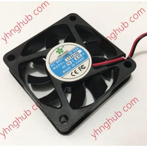 LONG CHANG LC6015S DC 14V 0.15A 60x60x15mm 2-wire Server Cooling Fan