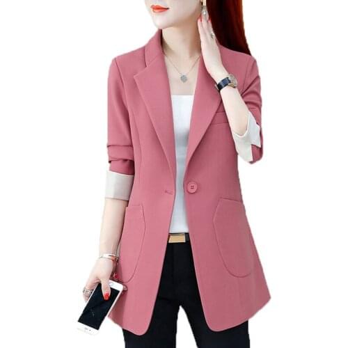 2021 Spring And Autumn New Fashion Wild Short Suit Jacket Women Business Attire Spring Small Jacket Womens Clothing