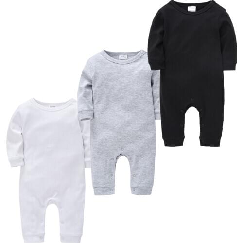 345pcs Newborn Baby Girl Rompers roupa de bebe Infant Boys Jumpsuit Long Sleeve Cotton Pajamas 0-12Month Overalls Baby Clothes
