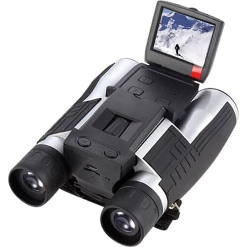 HD Digital Binocular 2.0 Inch LCD Screen Photography VCR Camera Telescope for Camping Video Image Recording 12x32 Binoculars