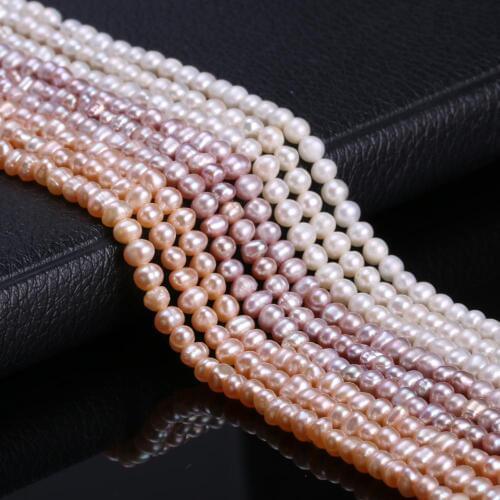 Freshwater Potato-shaped Pearl Loose Beads 4-4.5 Mm For DIY Bracelet Earring Necklace Sewing Craft Jewelry Accessory