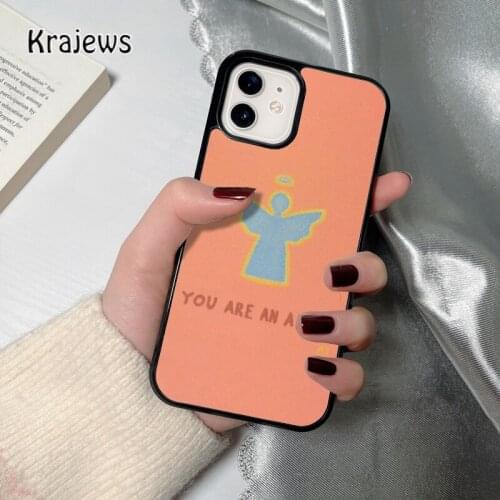 Krajews You Are An Angel coque Phone Case for iPhone 12 mini 5 6S 7 8 PLUS X XS XR 11 PRO MAX SE 2020 Back Cover Funda Shell