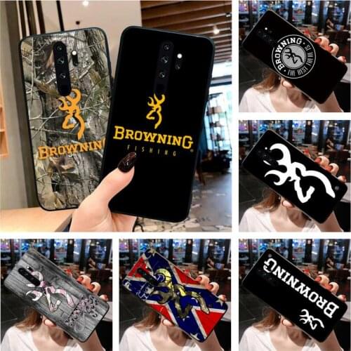Camo Brownings symbol Phone Case for Redmi 9A 8A 7 6 6A Note 10 9 8 8T Pro Max Redmi 9 K20 K30 Pro