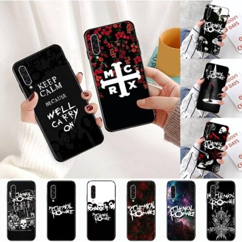 My Chemical Romance pattern Phone Case For Samsung A S M Note 9 10 20 fe 21 71 30 ultra plus 5g 11 31 51 s