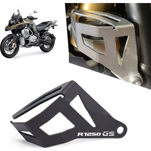 For BMW R1250 GS HP R 1250 GS Adventure Rear Brake Fluid Reservoir Guard Cover Protect With Logo R1250HP