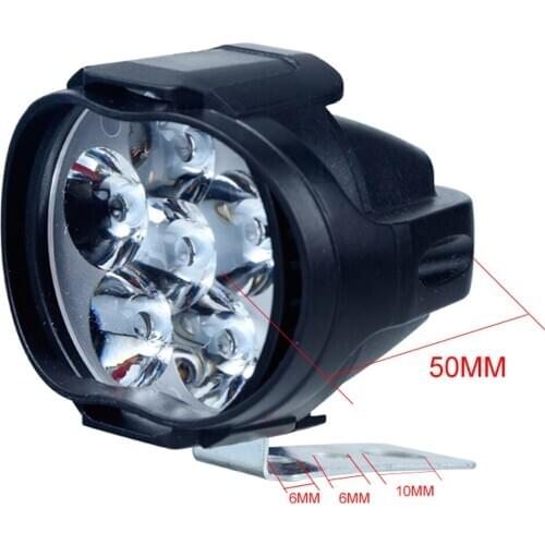 2Pcs White 1000LM LED Motorcycle Headlight for Scooter Motorbike Car ATVs