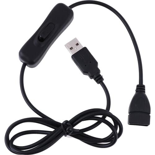 Hot Sale Electronic Device Date Conversion 1M USB Cable Male To Female Switch ON OFF Cable Switch LED Light Power Cord