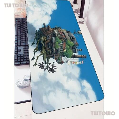 Howls Moving Castle Mousepad 900x400x3mm Gaming Mouse Pad New Arrival Gamer Mat Computer Desk Padmouse Keyboard Anime Play Mats