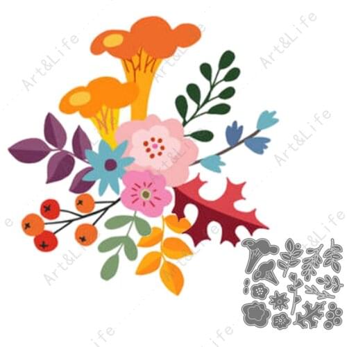 Beautiful Flowers Stencils Hot New Metal Cutting Dies for Making Scrapbook DIY Album Birthday Paper Cards Embossing Cut Die