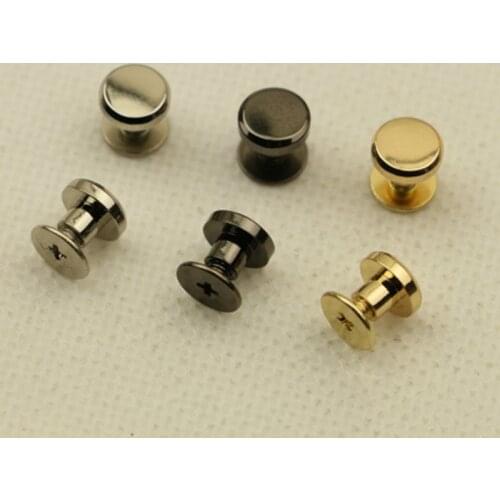 8mm 10sets Bag Decoration Buckle Metal Rivets Bags Bottom Screw for Leather Shoes Bags Clothes Hardware Feet For Bag Parts