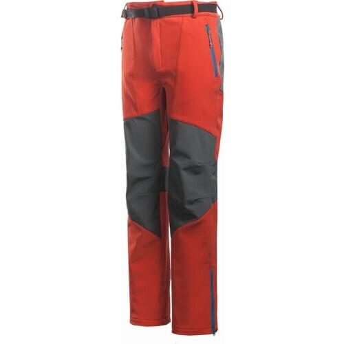 Mens outdoor hiking camping leisure sports assault pants composite velvet pants soft shell pants