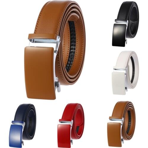 New Mens Leather Belt Business Belt Automatic Buckle Belt LY136-8889-1 Belts for Men Luxury Designer Brand