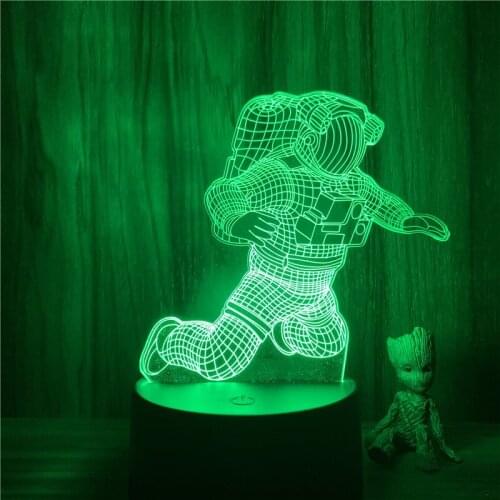Float Astronaut Space Flight LED NightLight 7 Colors Touch Table Decor Night Light Gift Model 3D Lamp Action Figure