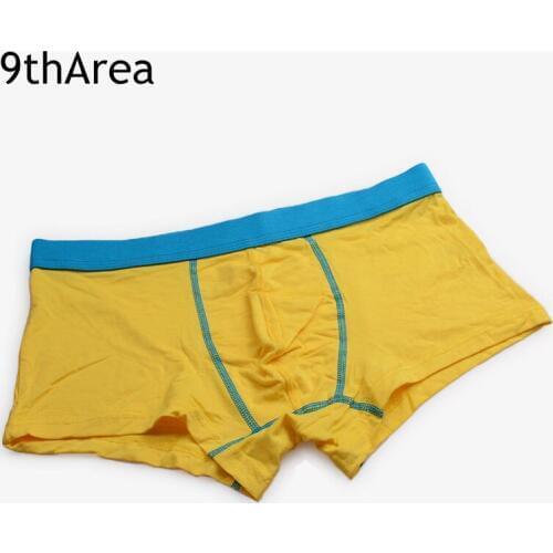 9thArea men male underwear Boxer shorts Double Color Soft Comfortable Modal cotton kilot mens underpants cueca boxer homme c