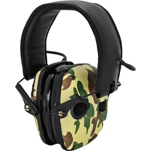 Anti-noise impact sound amplification electronic shooting silicone earmuffs tactical hunting hearing protection earphones