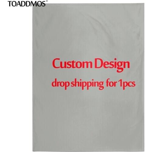 TOADDMOS Custom your design/Text/Picture/Logo/Name Fleece Blanket Warm Bedroom Throw Blanket on Bed Sofa Bedding for Adult Kids