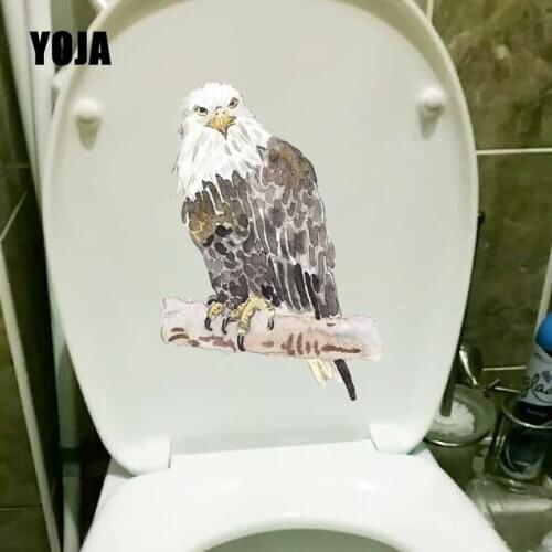 YOJA 15.2X23.5CM Birds In Ink On Tree Branches Wall Sticker Living Room Home Decor Toilet Decal T5-0672