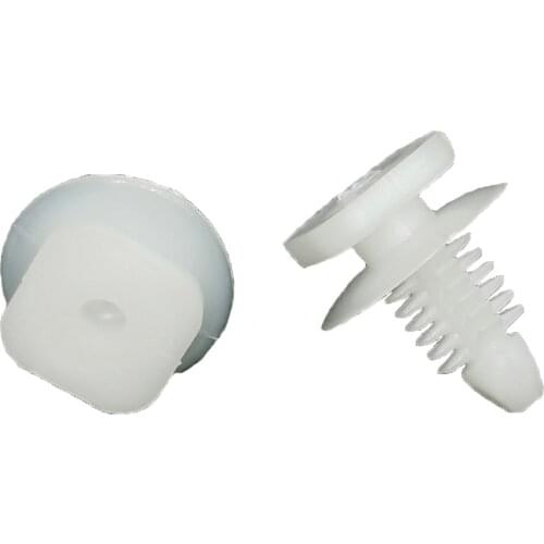 100Pcs Plastic Door Panel Trim Rivet For Mitsubishi White Snaps Fastener Clips