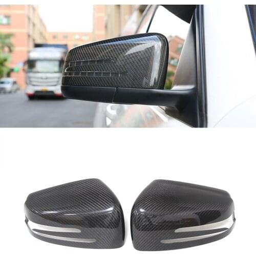 Replacement Real Carbon Fiber Rear View Side Mirror Cover For Mercedes Benz W204 W176 W246 W221 W212 W218 X204 X156